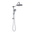 Sarlai 1'' Stainless steel Wall Mounted Round High Pressure Shower Head with Handheld Shower and Adjustable Slide Bar
