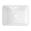 Sarlai 19'' x 15'' White Ceramic Rectangle Bathroom Vessel Sink