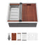 Sarlai 23'' Undermount Single Bowl Stainless Steel Workstation Kitchen Sink