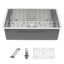 Sarlai 35in Undermount Single Bowl Stainless Steel Kitchen Sink