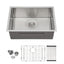 Sarlai 28'' Undermount Stainless Steel Single Bowl Kitchen Sink