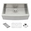 Sarlai 36'' x 21'' Apron Front Stainless Steel Kitchen Farmhouse Sink