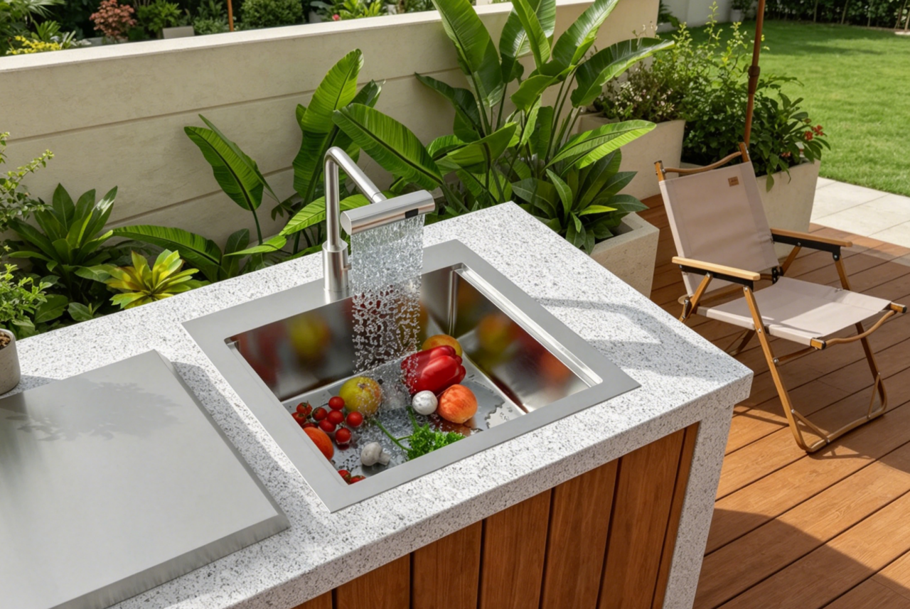 Summer Outdoor Sink Maintenance: Prevent Rust, Mold &amp Grease Buildup