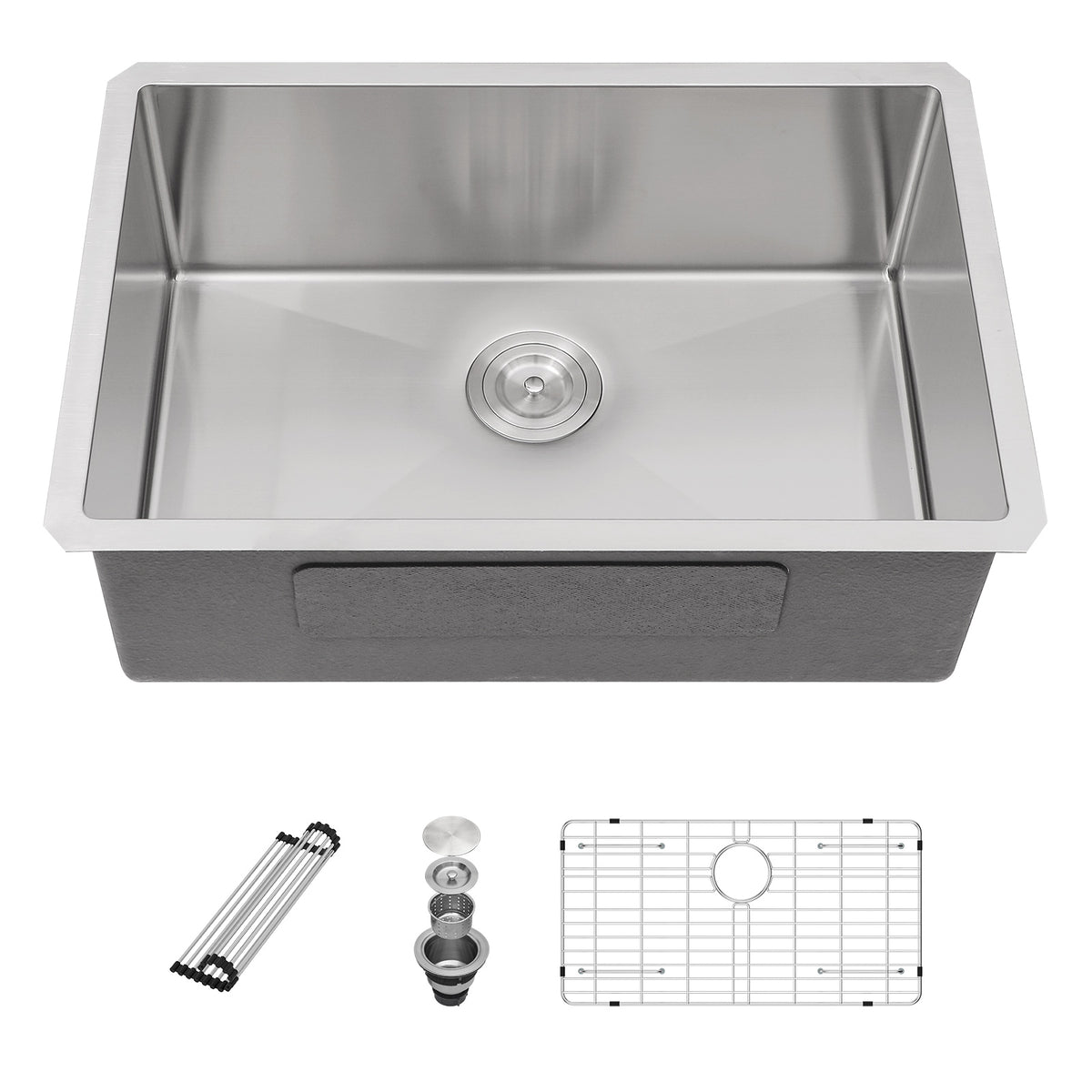 Sarlai 30''x 18''Stainless Steel Undermount Single Bowl Kitchen Sink Main image