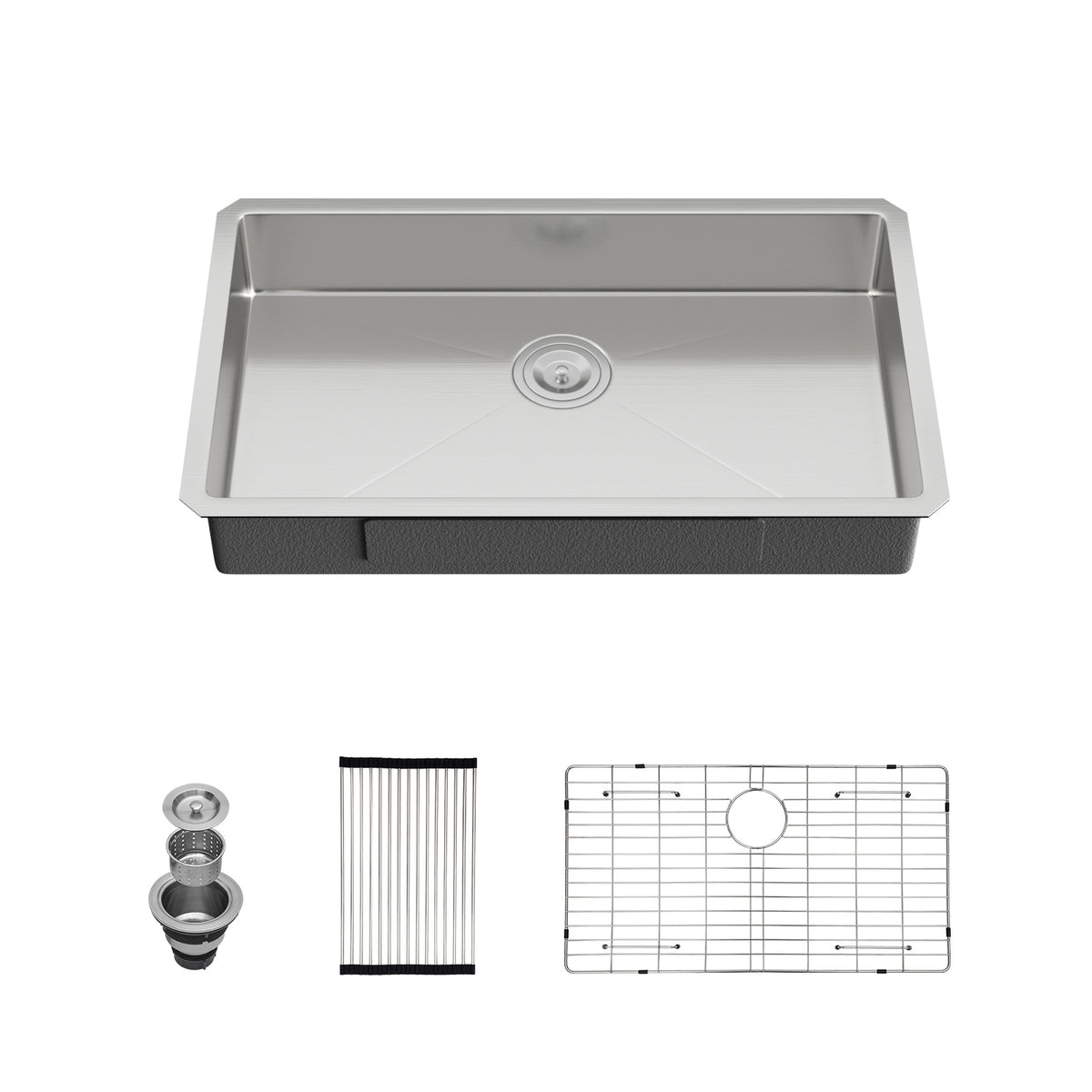 Sarlai 30''x18''ADA Undermount Stainless Steel Single Bowl Kitchen Sink Main image