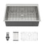Sarlai 33''x22'' Drop In Kitchen Sink Single Bowl 16 Gauge SUS304 Stainless Steel Topmount Kitchen Sink