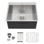Sarlai 22'' Drop-In Laundry & Utility Kitchen Sink - 16 Gauge T304 Stainless Steel 22'' x 22'' x 12''