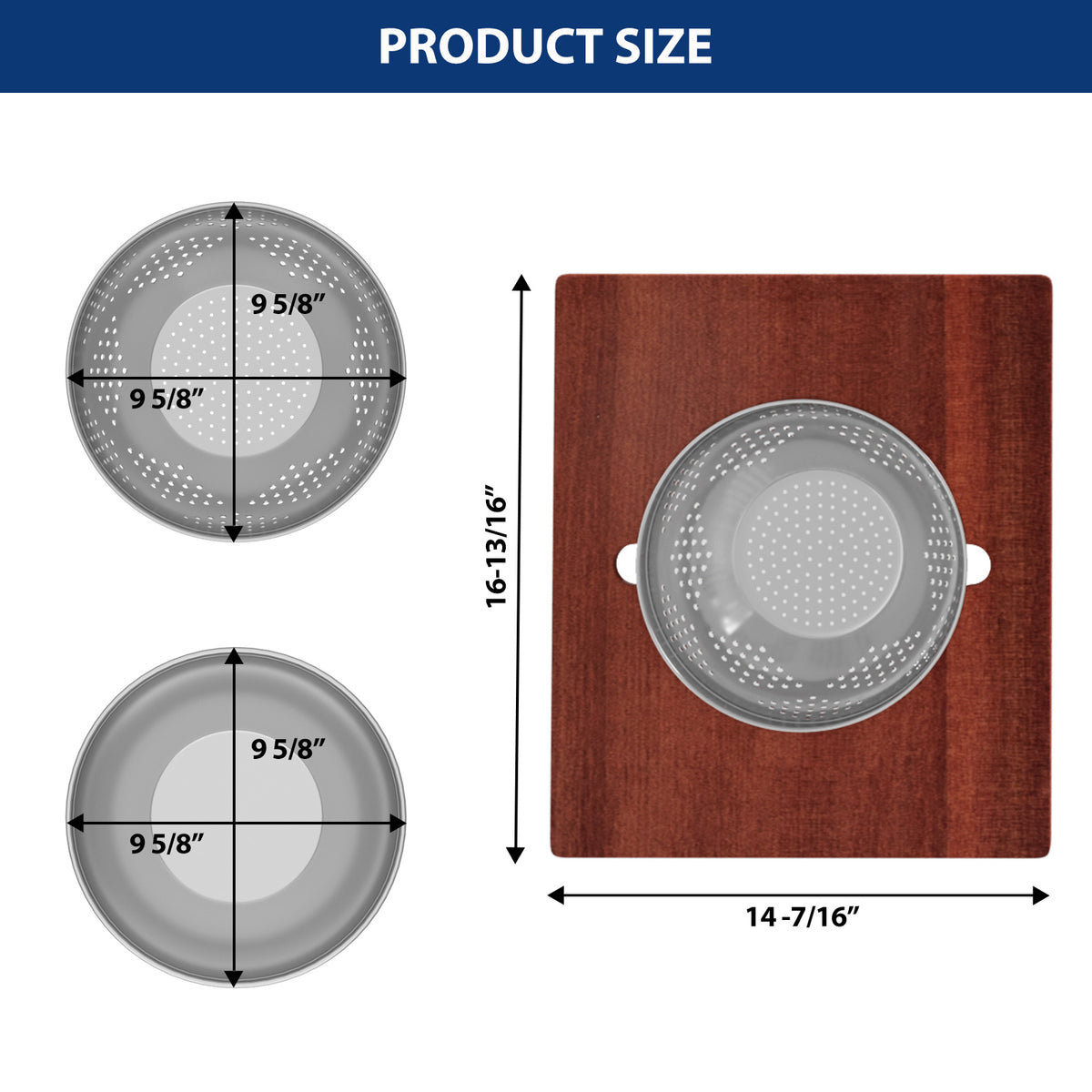 Sarlai 36" Undermount Workstation Kitchen Sink - 16 Gauge Stainless Steel 50/50 Double Bowl with Low Divider