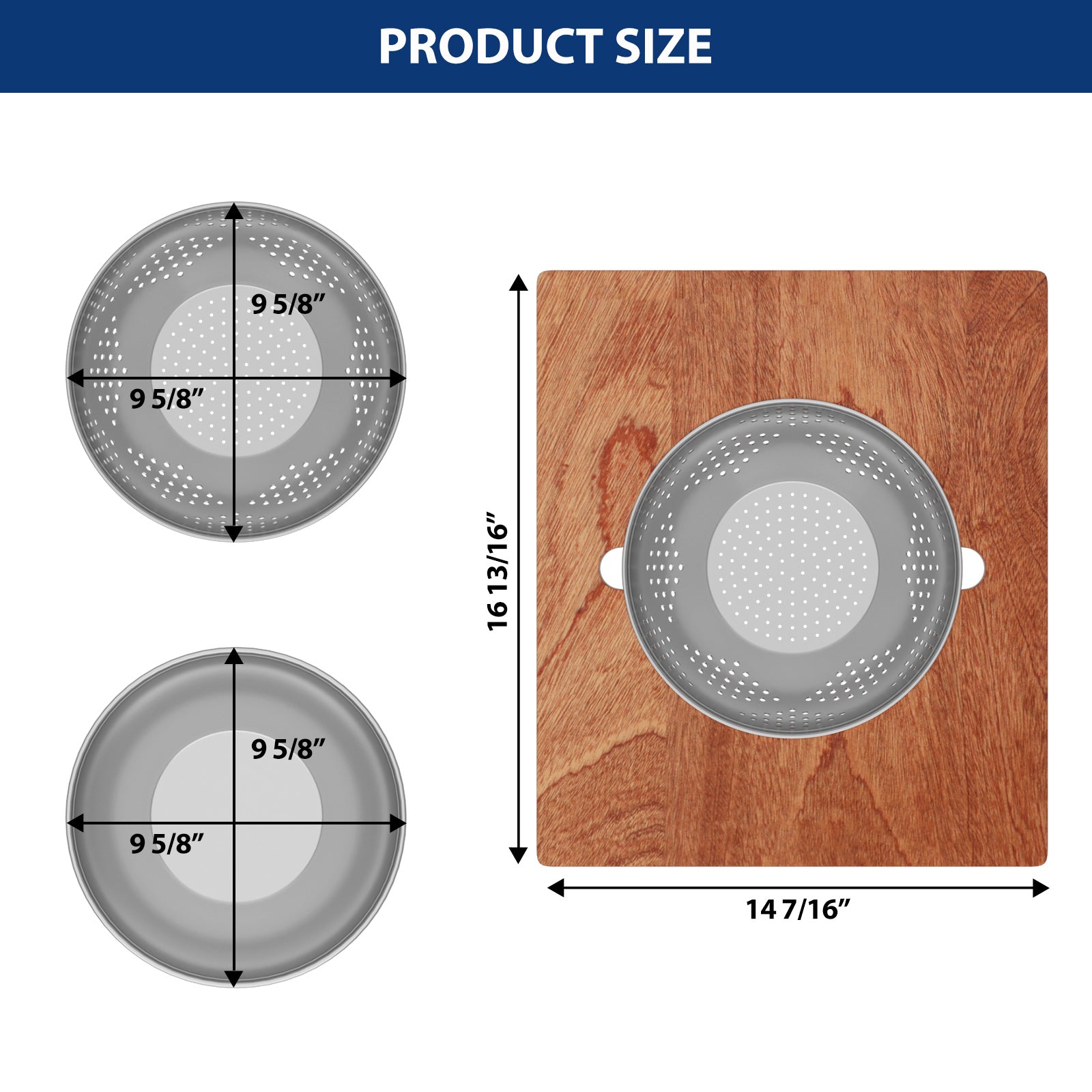 Sarlai 39'' Low Divider Undermount Kitchen Sink - 16G Stainless Steel 60/40 Double Basin Workstation with Salad Prep Bowls