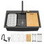 Sarlai 33in Black Quartz Composite Drop-In Waterfall Workstation Kitchen Sink Combo