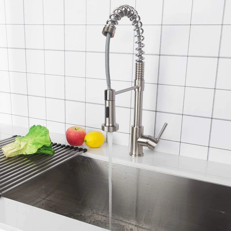 Sarlai Single Handle Pull Down Spring Kitchen Faucet