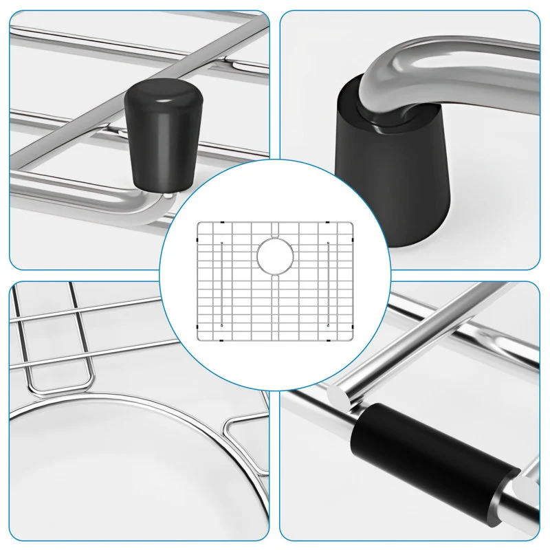 Sarlai 574 x 442mm Stainless Steel Kitchen Sink Bottom Grid