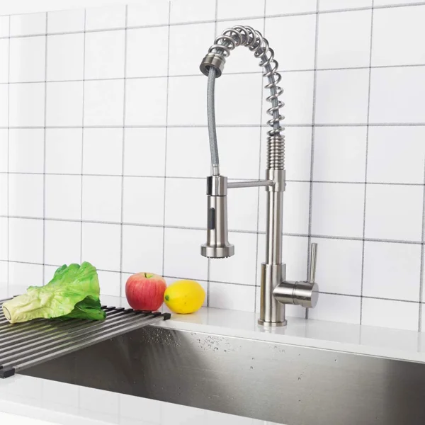 Sarlai Single Handle Pull Down Spring Kitchen Faucet