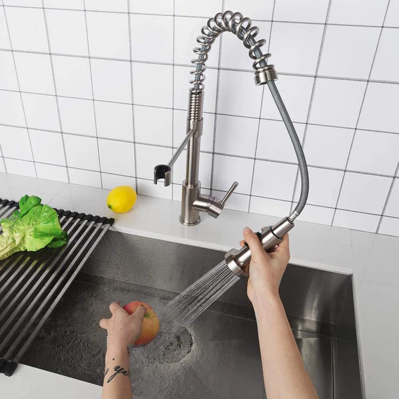 Sarlai Single Handle Pull Down Spring Kitchen Faucet Secondary image