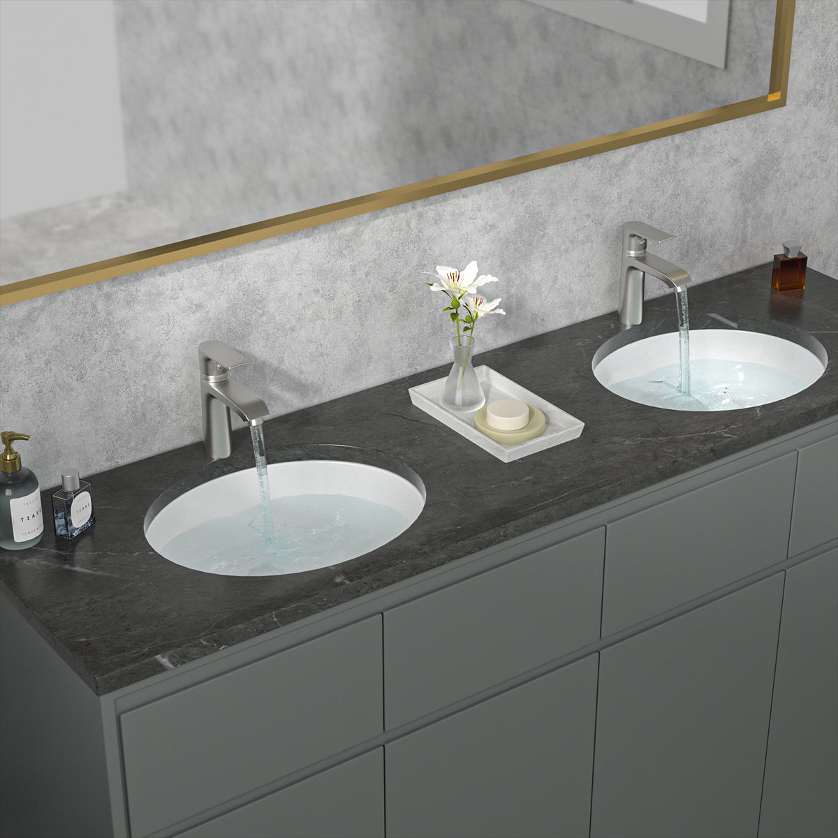 Sarlai 18''Oval White Ceramic Undermount Bathroom Sink