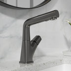 Sarlai 3 Modes 360° Rotating Pull Down Sprayer Stainless Steel Bathroom Faucet