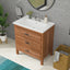 Sarlai 32'' x 20'' Drop-In Ceramic White Bathroom Sink Basin