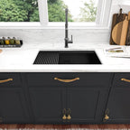 Sarlai 28'' Stainless Steel Undermount Gunmetal Black Kitchen Sink