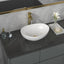 Sarlai 16''Oval White Ceramic Vessel Sink Above Counter Bathroom Sink