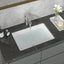 Sarlai 20''x15'' Rectangular White Porcelain Undermount Bathroom Sink