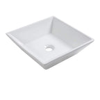Sarlai 16'' White Ceramic Bathroom Vessel Sink