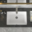 Sarlai 22''Rectangular White Porcelain Undermount Bathroom Sink