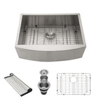 Sarlai 27'' Single Bowl Stainless Steel Farmhouse Sink