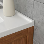 Sarlai 32'' x 20'' Drop-In Ceramic White Bathroom Sink Basin