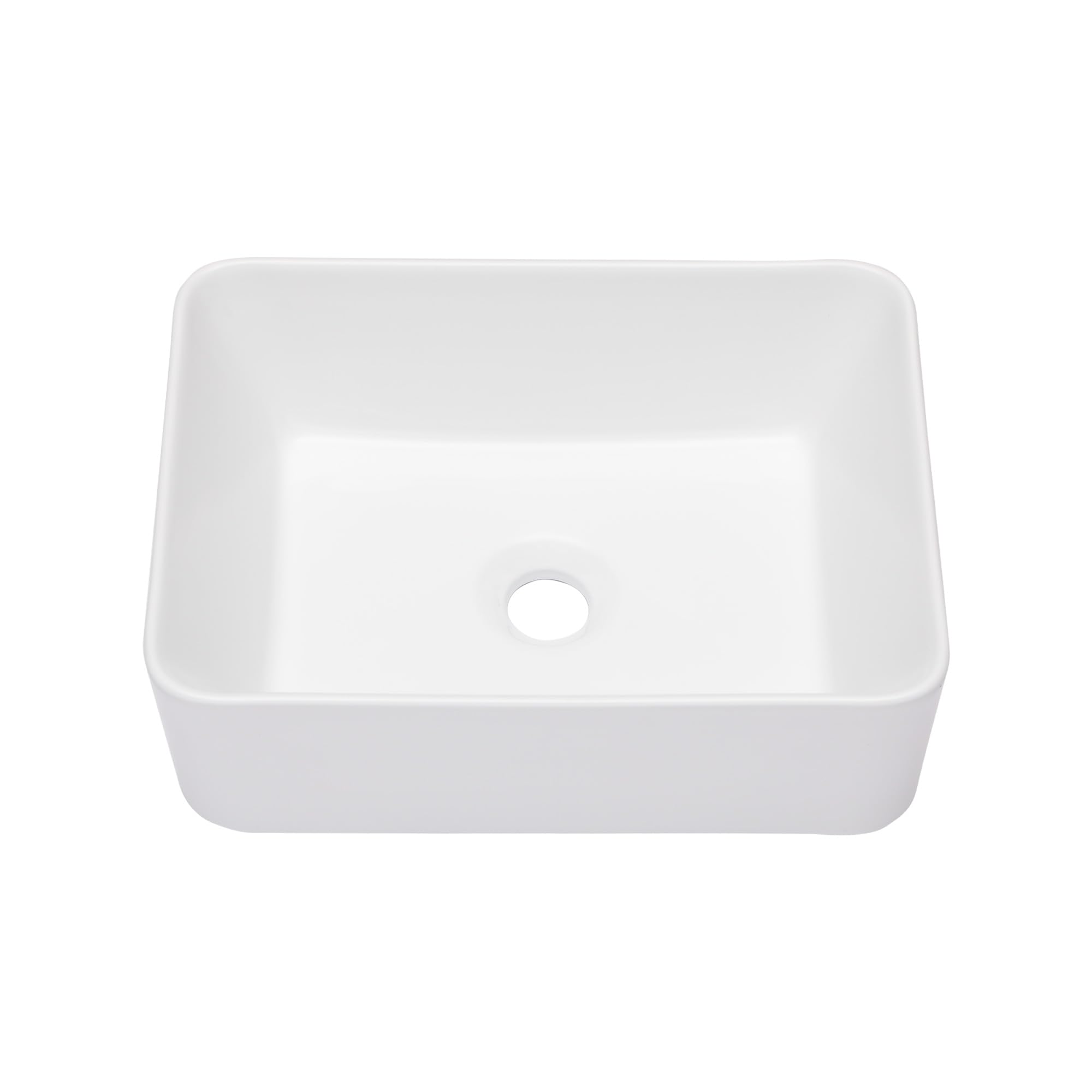 Sarlai 16'' x 12'' Ceramic Rectangular Drop-in Bathroom Vessel Sink
