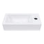 Sarlai 15''x7'' White Porcelain Ceramic Wall Mounted Bathroom Vessel Sink