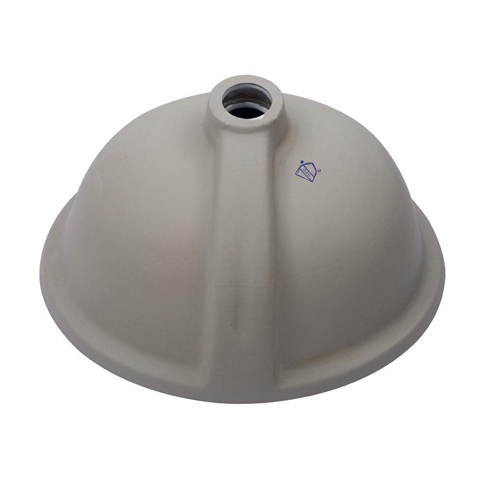 Sarlai 16in Undermount Oval Pure White Porcelain Ceramic Bathroom Vessel Sink
