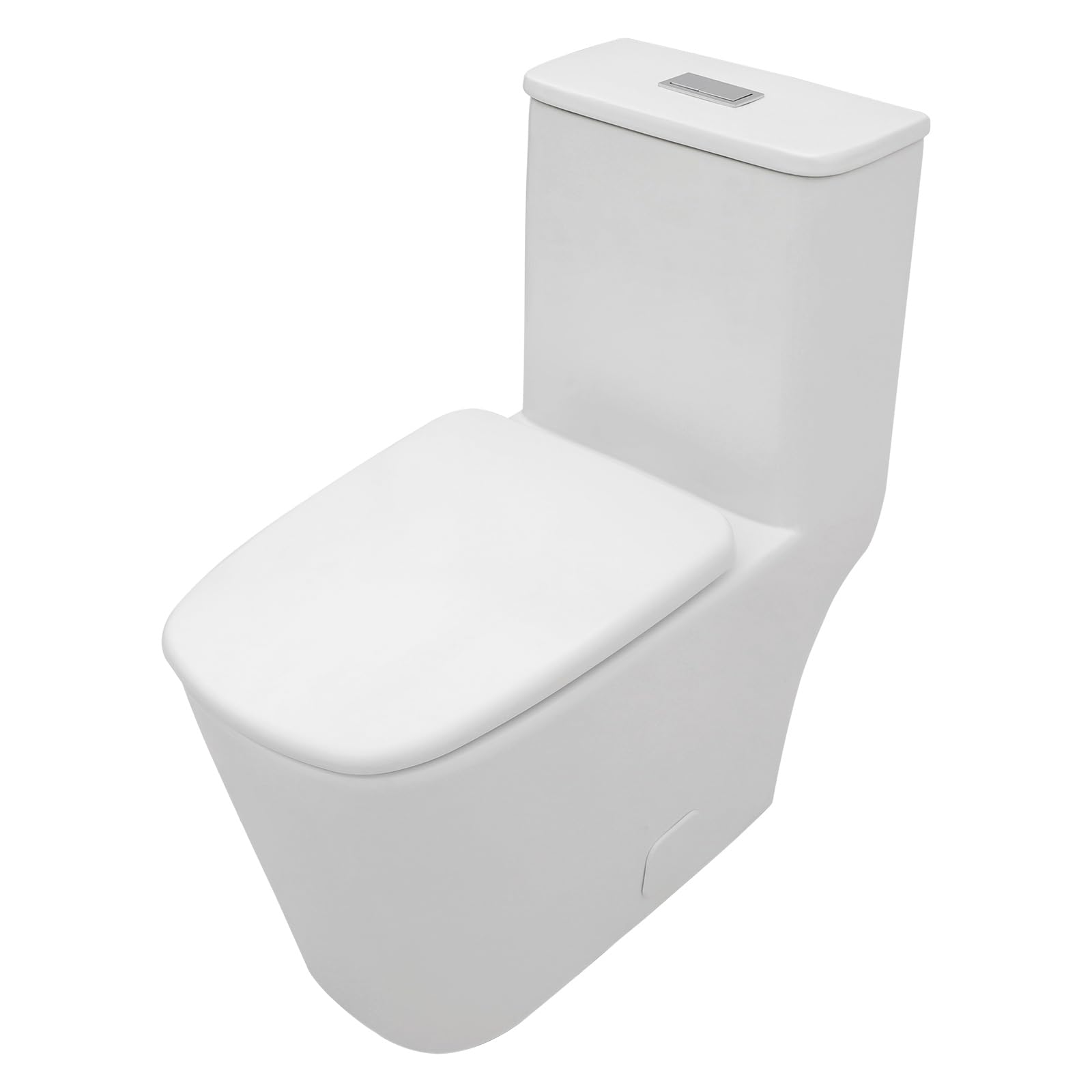 Sarlai White Ceramic Elongated Floor One Piece Bidet Toilet with Comfortable Seat Main image