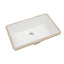 Sarlai 21in White Ceramic Rectangular Undermount Bathroom Vessel Sink with Overflow