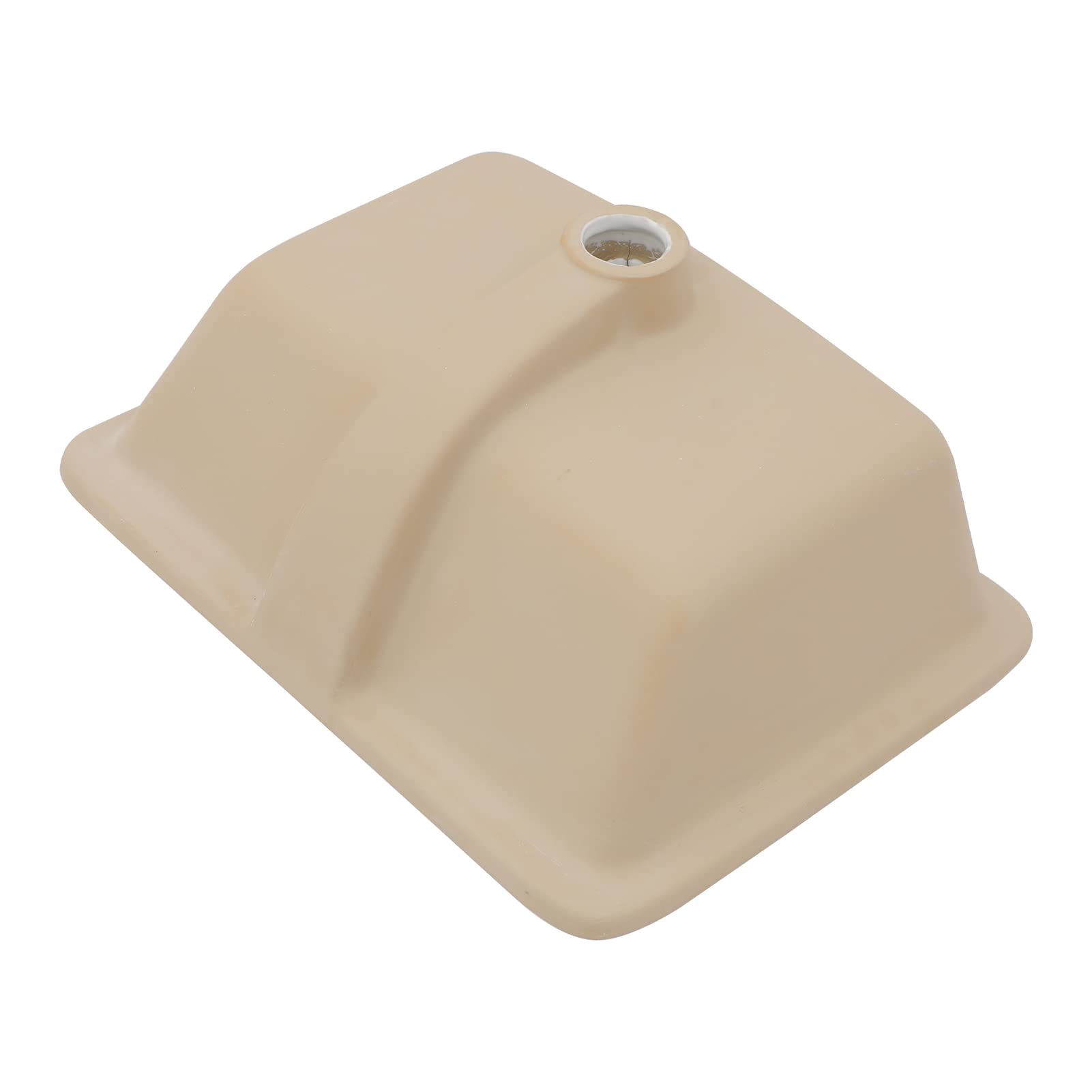 Sarlai Undermount Bathroom Sink - 20 x 14.5 inch Rectangular Vessel Sink Undermount Sink Modern White Ceramic Rectangle Sink, Under Counter Vanity Sink Art Basin with Overflow