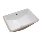 Sarlai 21'' x 14'' White Ceramic Undermount Rectangular Bathroom Sink