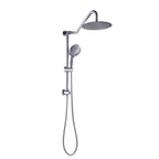 Sarlai 1'' Stainless steel Wall Mounted Round High Pressure Shower Head with Handheld Shower and Adjustable Slide Bar