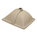 Sarlai 20in Undermount Pure White Porcelain Ceramic Lavatory Vanity Vessel Sink