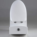 Sarlai One Piece Toilet - Tall Elongated Bathroom Toilet Comfort Height Dual Flush White Ceramic Modern Small Bathroom One Piece Toilet with Soft Seat, 12'' Rough - In, Wax Ring Included