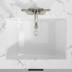 Sarlai 21'' x 14'' White Ceramic Undermount Rectangular Bathroom Sink
