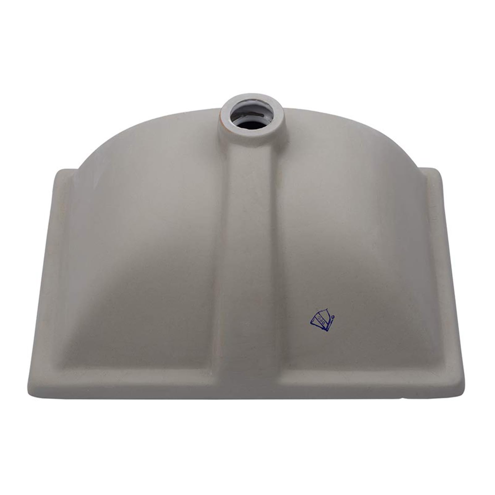 Sarlai 18.5'' Pure White Porcelain Ceramic Rectangle Undermount Bathroom Sink