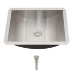 Sarlai 18'' Stainless Steel Undermount Rectangle Bathroom Sink with Drain