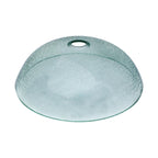 Sarlai 16.5''x16.5'' Artistic Round Tempered Glass Bathroom Vessel Sink, Vanity Countertop Basin with Pop-up Drain