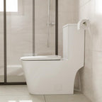 Sarlai White Elongated Modern One Piece Toilet - MTLD-818