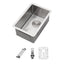 Sarlai 12''x18''x8'' Undermount Single Bowl Stainless Steel Bar Sink