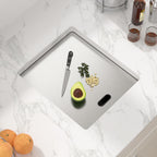 Sarlai 15'' x 17'' Stainless Steel Single Bowl Undermount Workstation Bar Sink