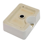 Sarlai 19'' x 15'' Ceramic Countertop Rectangle White Vessel Bathroom Sin