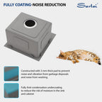 Sarlai 15in Topmount Single Bowl Stainless Steel Bar Sink