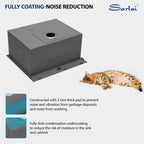 Sarlai 25'' x 22'' Stainless Steel Drop-in Single Bowl Laundry Deep Utility Sink