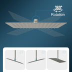 Sarlai 16'' Rain Adjustable Stainless Steel Shower Head