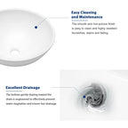 Sarlai 16'' x 16'' Modern White Ceramic Vessel Bathroom Sink